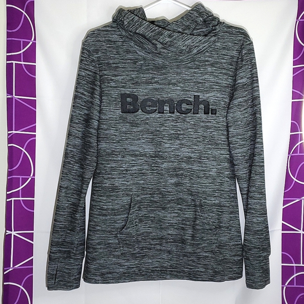 Bench Green/Grey Heathered Fleece Hoodie - Large